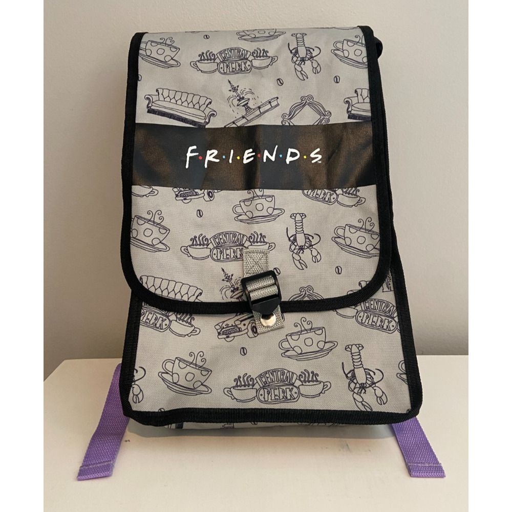 CultureFly Friends TV Show Official Foldable Lightweight Gray/Black Backpack